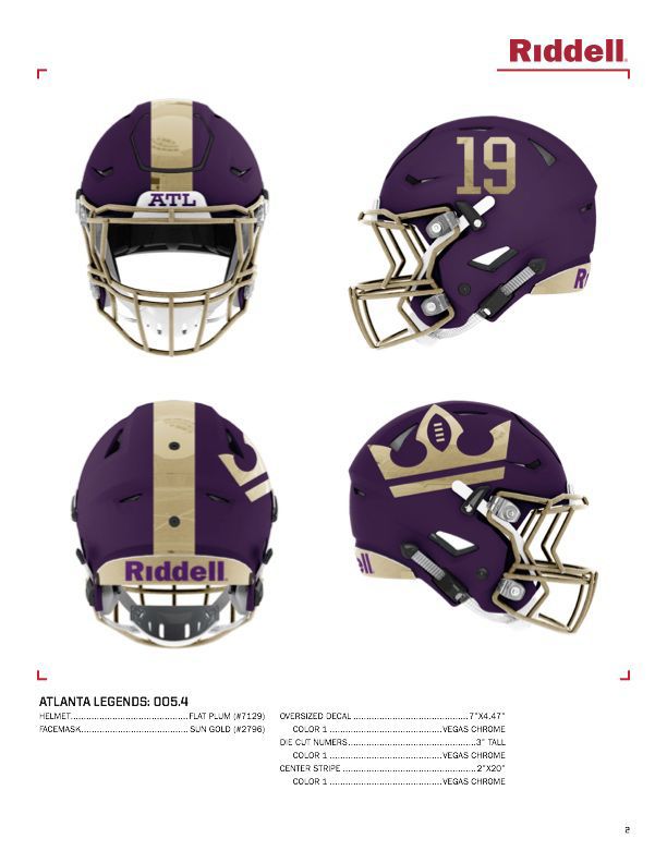 PHOTOS: Helmets, uniforms unveiled for Alliance of American Football,  including Atlanta Legends  Albany Herald