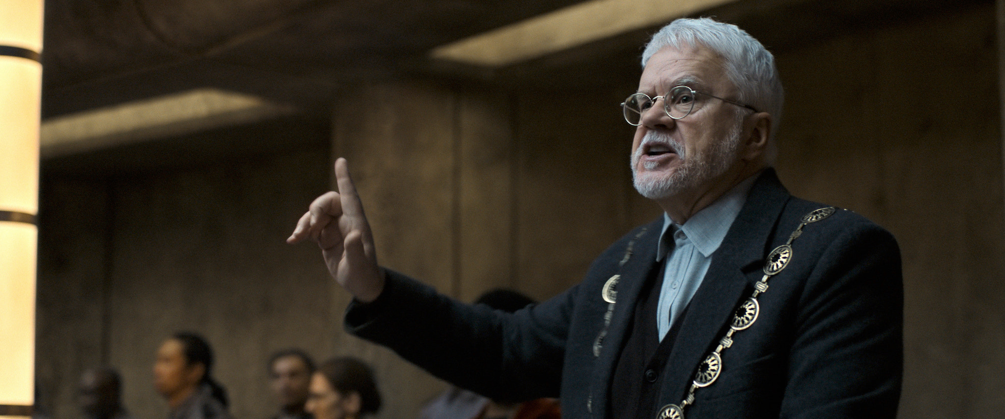Tim Robbins as Bernard Holland in 'Silo' Season 2 Episode 3