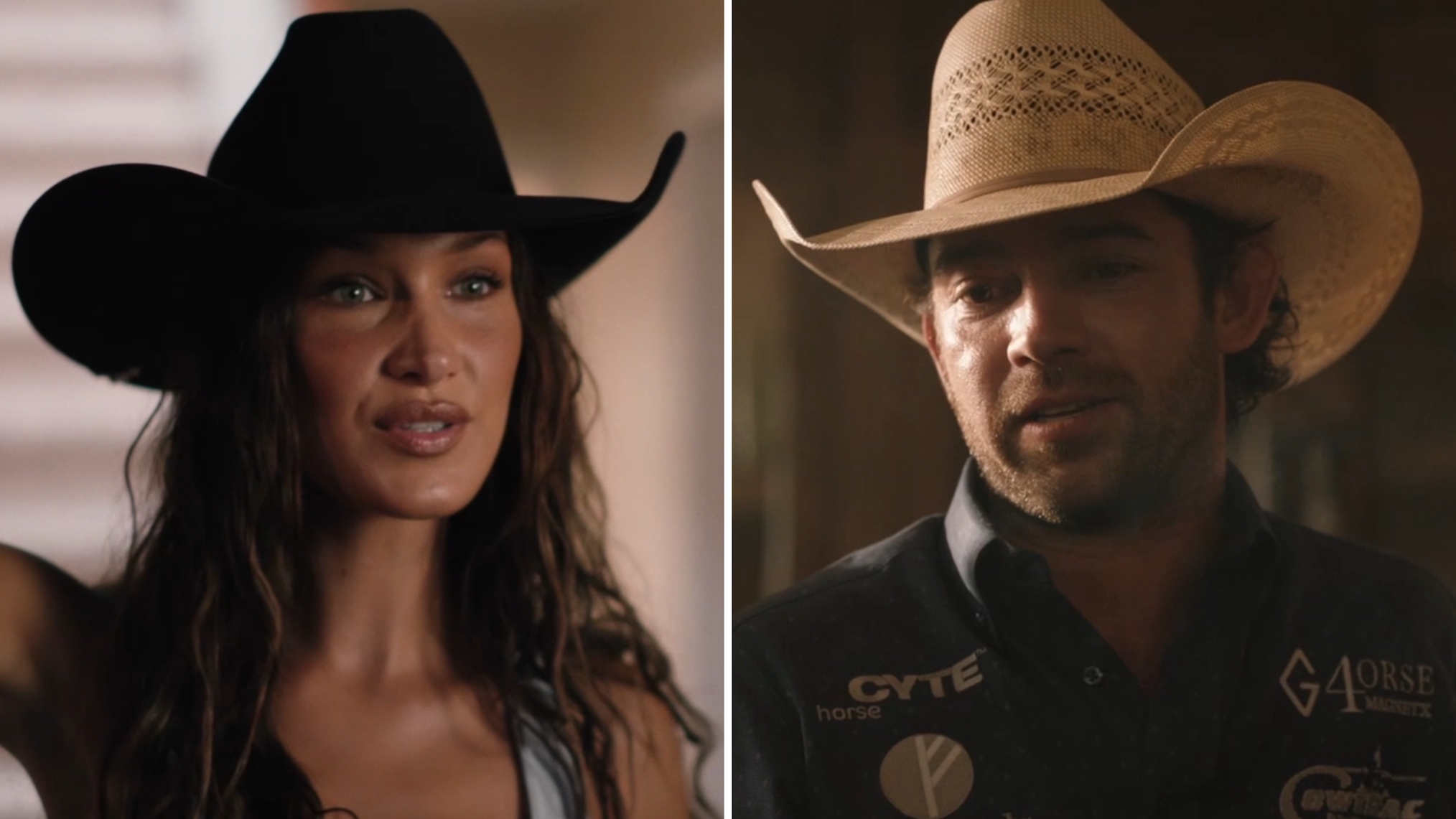 Bella Hadid and Adan Banuelos in 'Yellowstone' Season 5 Episode 13