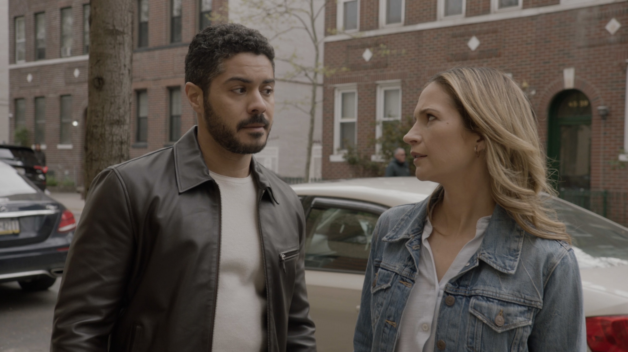 Ian Quinlan as Luis Badillo and Vanessa Ray as Officer Eddie Janko — 'Blue Bloods' Season 14 Episode 13 