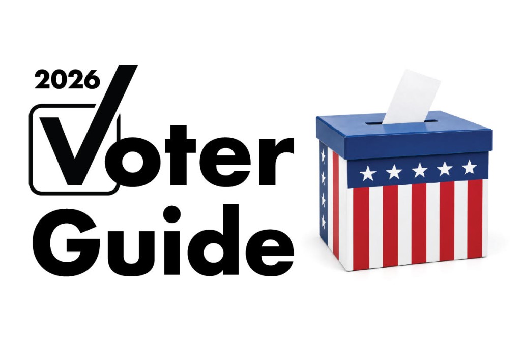 Voter Guide 2026 - Generic Branded Image for Georgia Trust for Local News Voter Guide showing a red and blue US ballot
